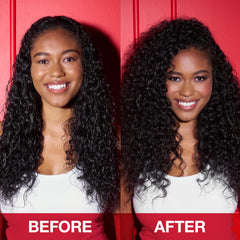 SexyHair Big Creme 2 before and after comparison illustrating fuller-looking hair instantly
