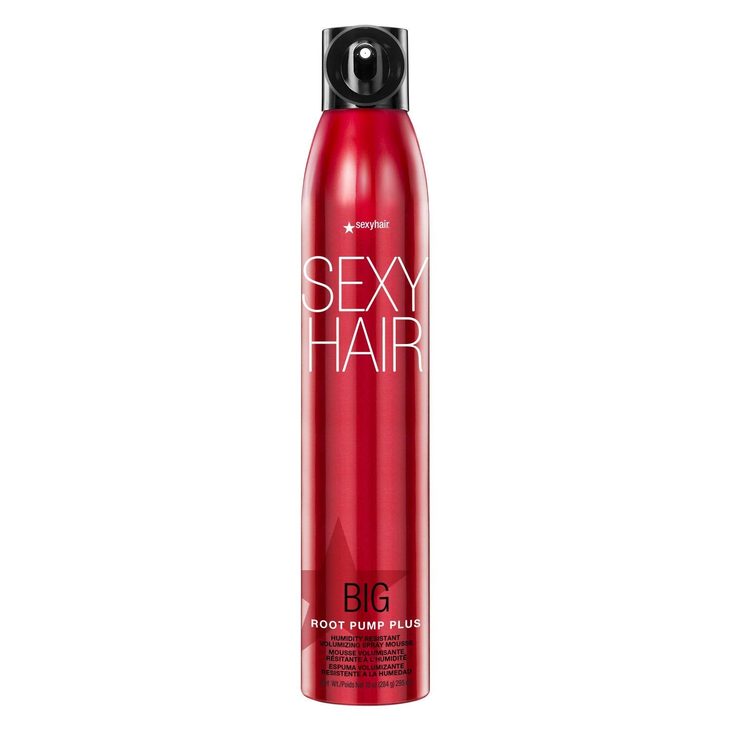 SexyHair front packaging showing 10 oz pump and volumizing claims