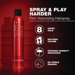 SexyHair nozzle detail for precise spraying and even product distribution benefit