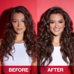 SexyHair being sprayed during styling for lift and humidity resistance benefit