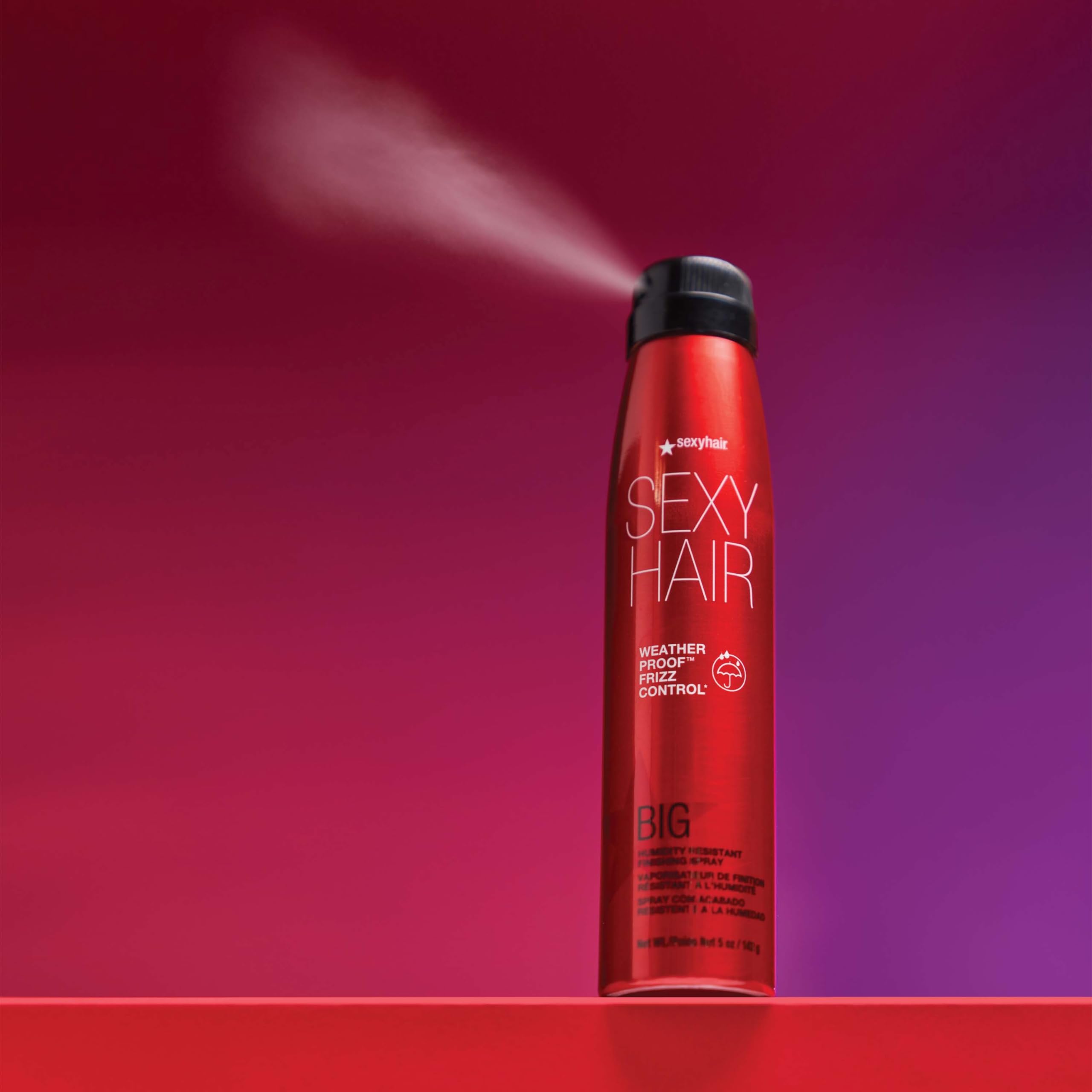 SexyHair product used outdoors protecting hair against humidity benefit