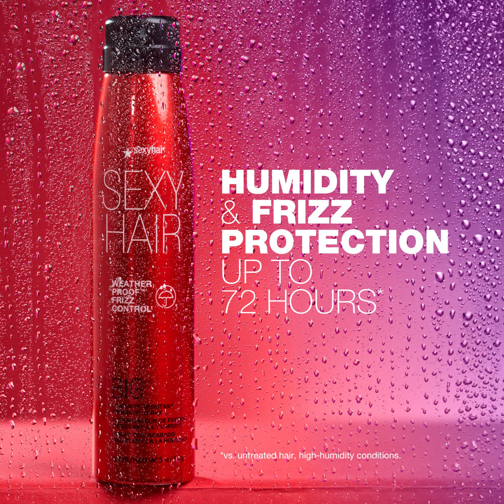 SexyHair side label close-up showing ingredients and thermal protection benefit