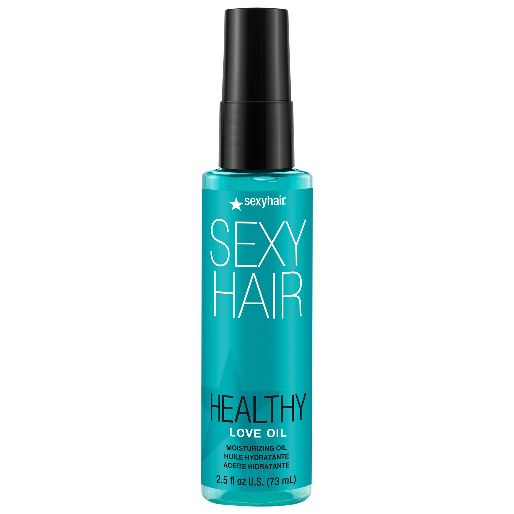 SexyHair Healthy Love Oil front packaging showing bottle and label with moisturizing benefit