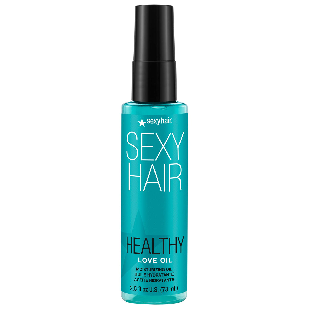 SexyHair Healthy Love Oil front packaging showing bottle and label with moisturizing benefit