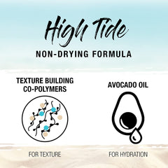 SexyHair High Tide next to ruler showing 8 oz size for travel and value
