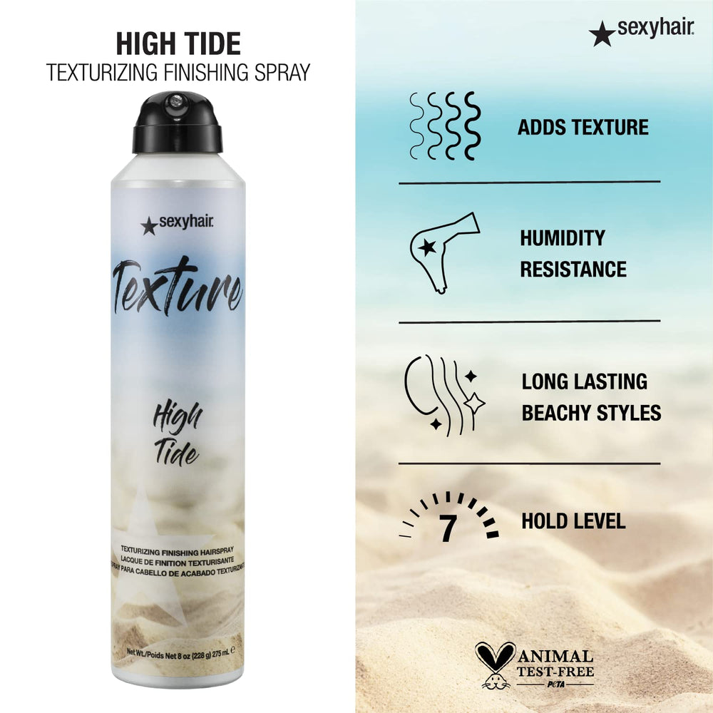 SexyHair High Tide applied to hair ends showing enhanced texture and separation