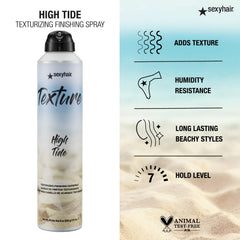 SexyHair High Tide applied to hair ends showing enhanced texture and separation