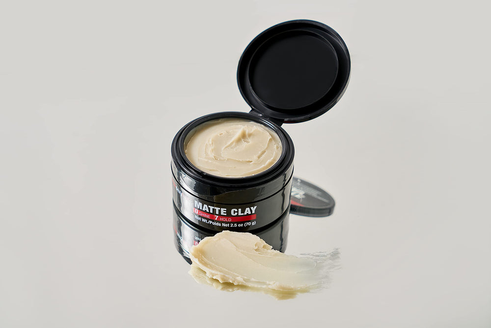 SexyHair open jar texture close-up highlighting matte, moldable clay