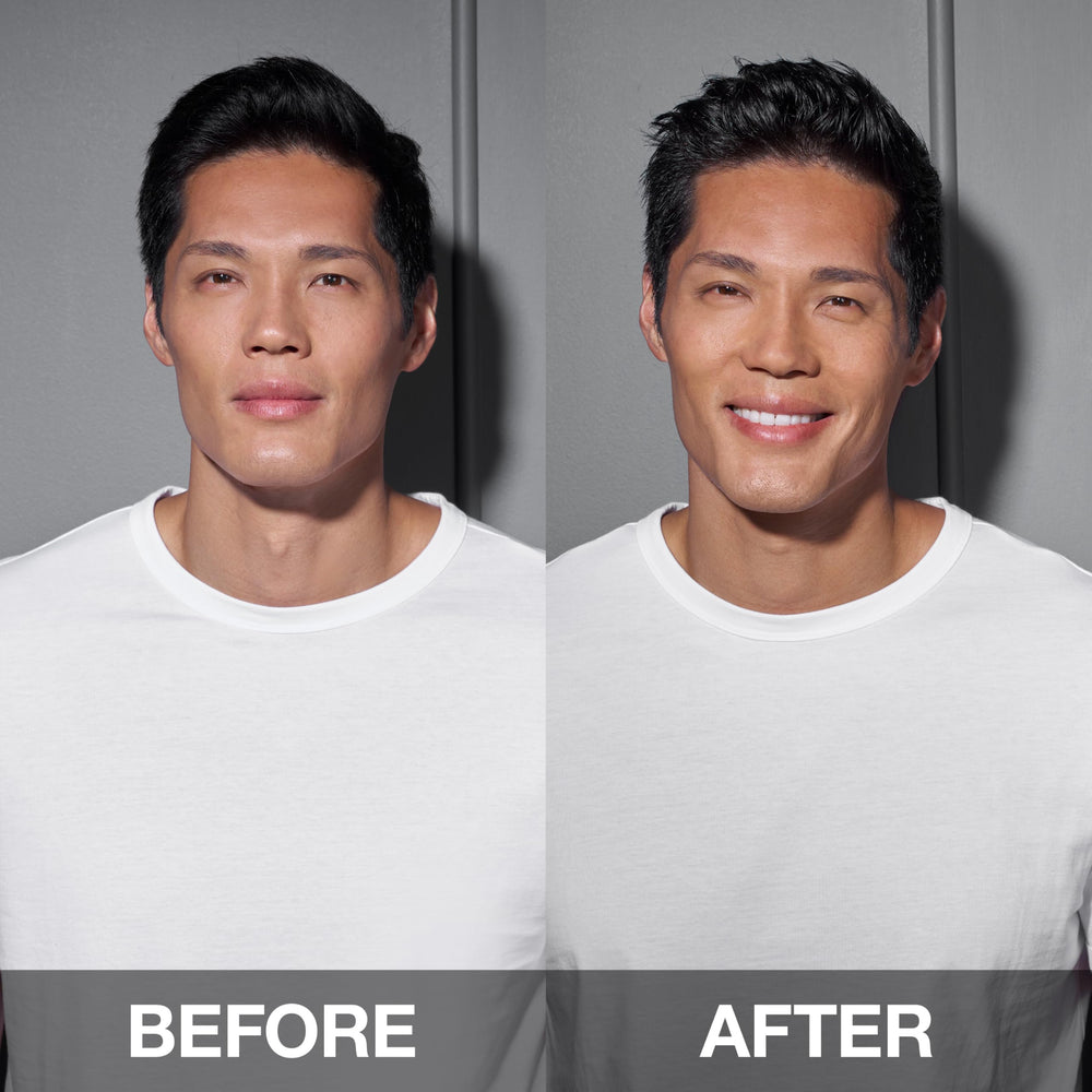 SexyHair before and after hair image showing improved texture and control
