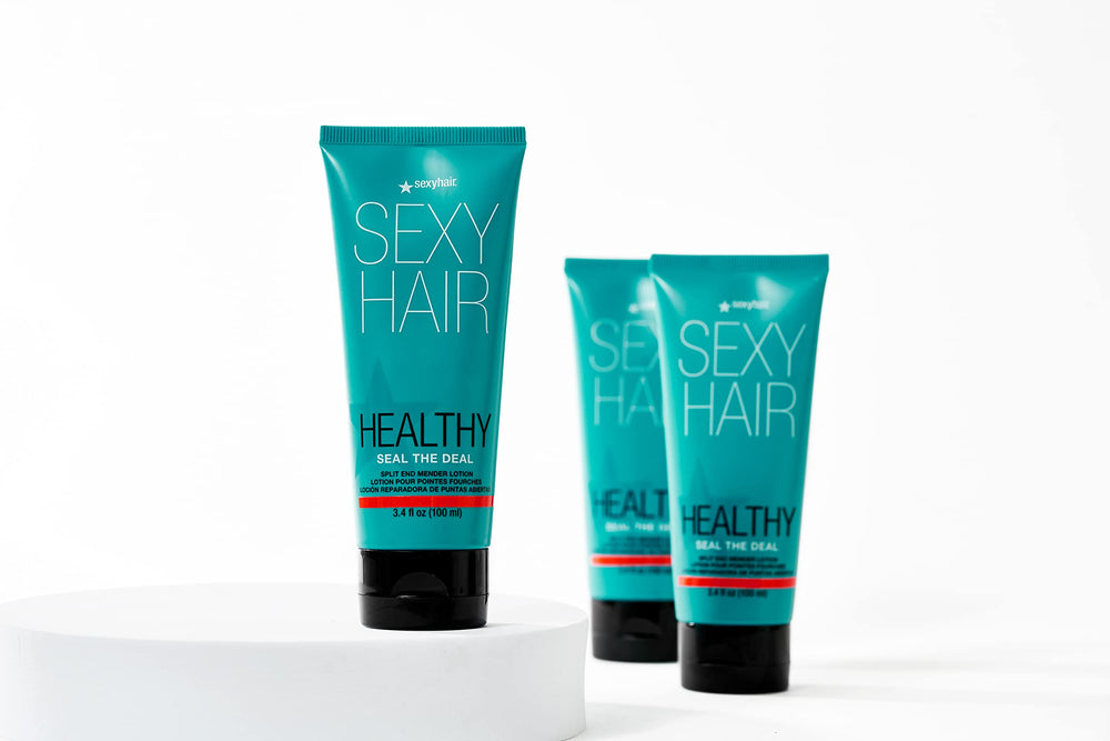 SexyHair on bathroom vanity showing daily-use convenience and grooming benefit