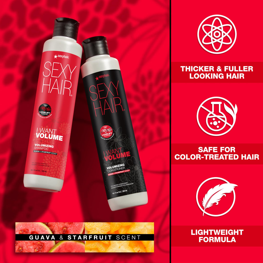 SexyHair conditioner texture on fingers showing lightweight benefit