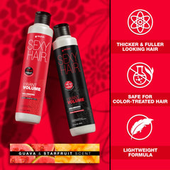 SexyHair conditioner texture on fingers showing lightweight benefit