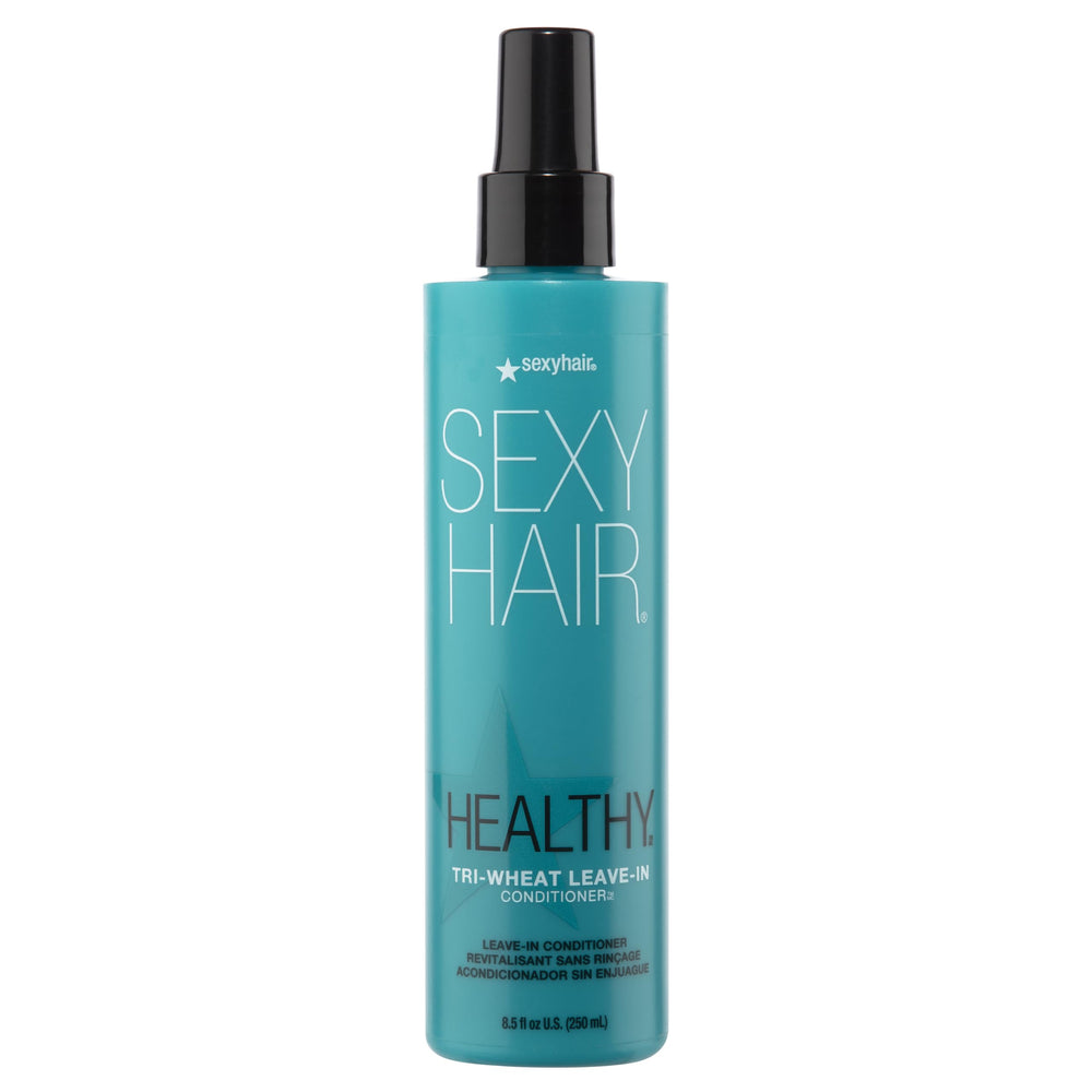 SexyHair Tri-Wheat front bottle showing label and volume for quick product ID and benefits