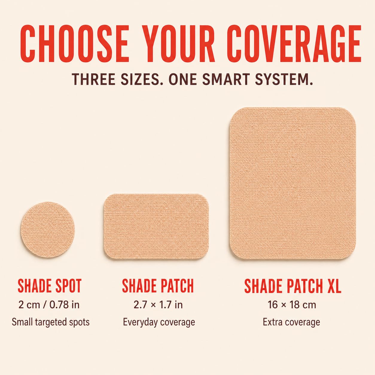Shade Patch on shoulder demonstrating coverage and tattoo protection