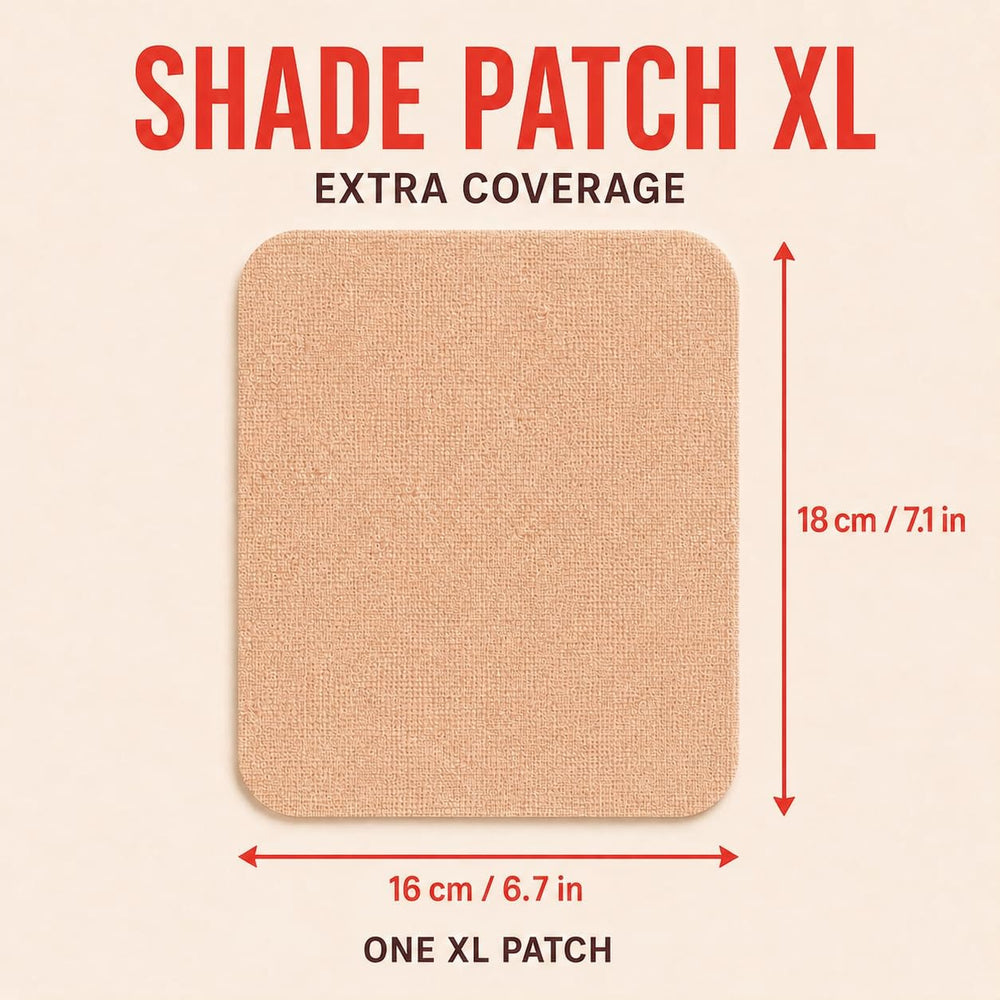 Shade Patch close-up fabric texture highlighting breathable UPF protection