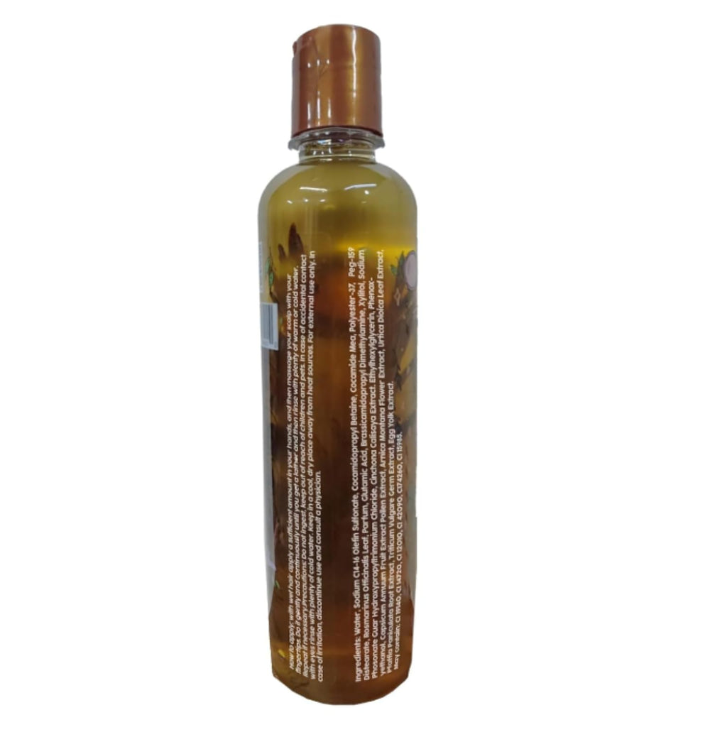 SHAEIO model's smooth hair after use showing strengthened, glossy benefit