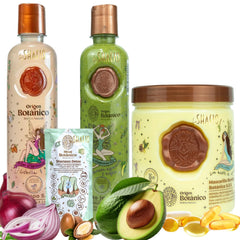 SHAEIO front packaging of the full ritual botanico kit showing a complete restorative routine