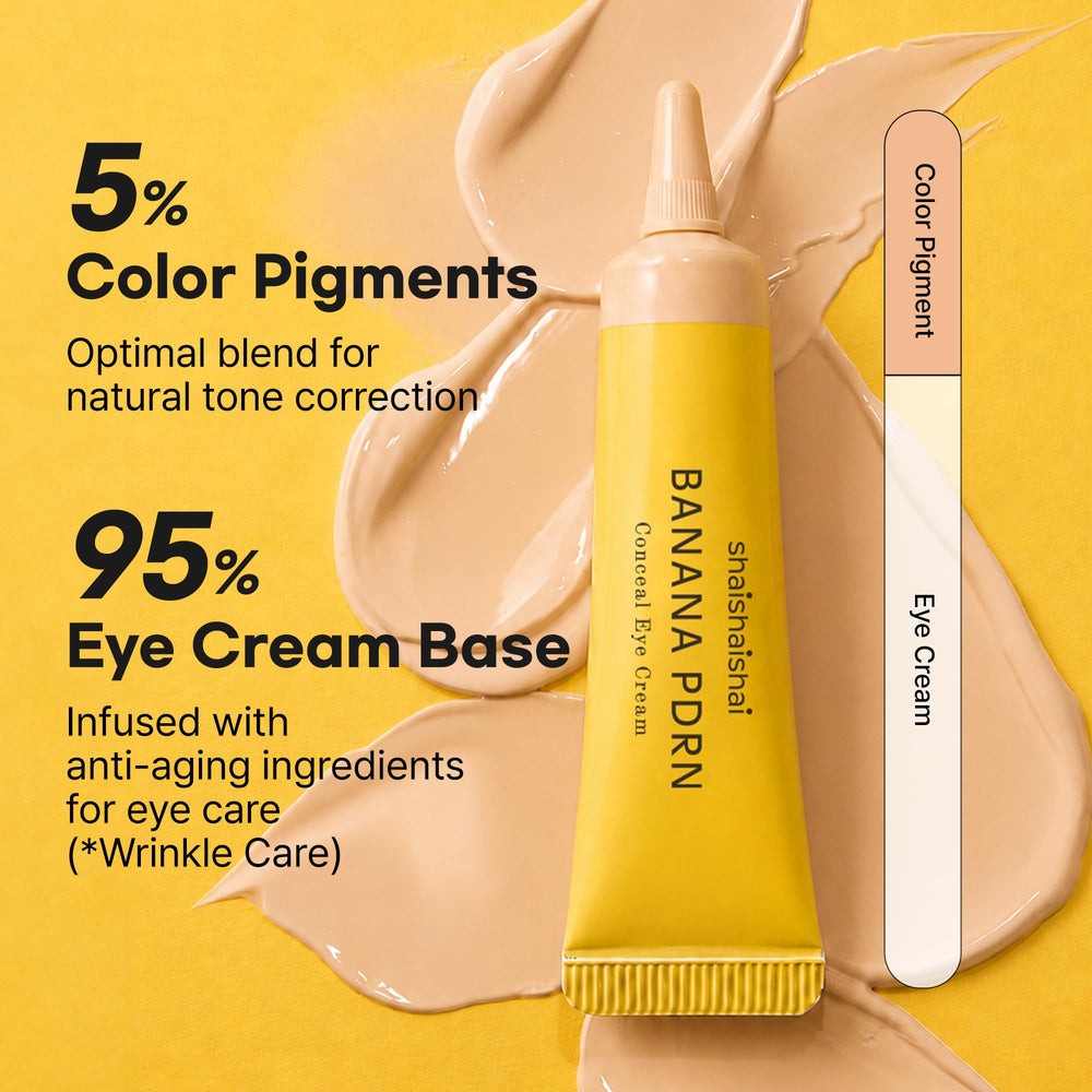 shaishaishai product dabbed on fingertip for precise under-eye application
