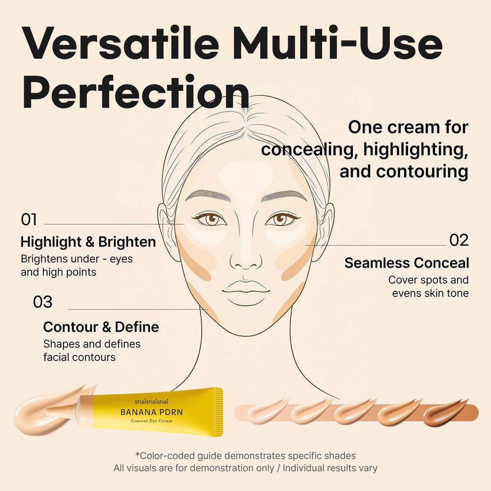 shaishaishai applying tiny dab under eye for instant coverage and hydration