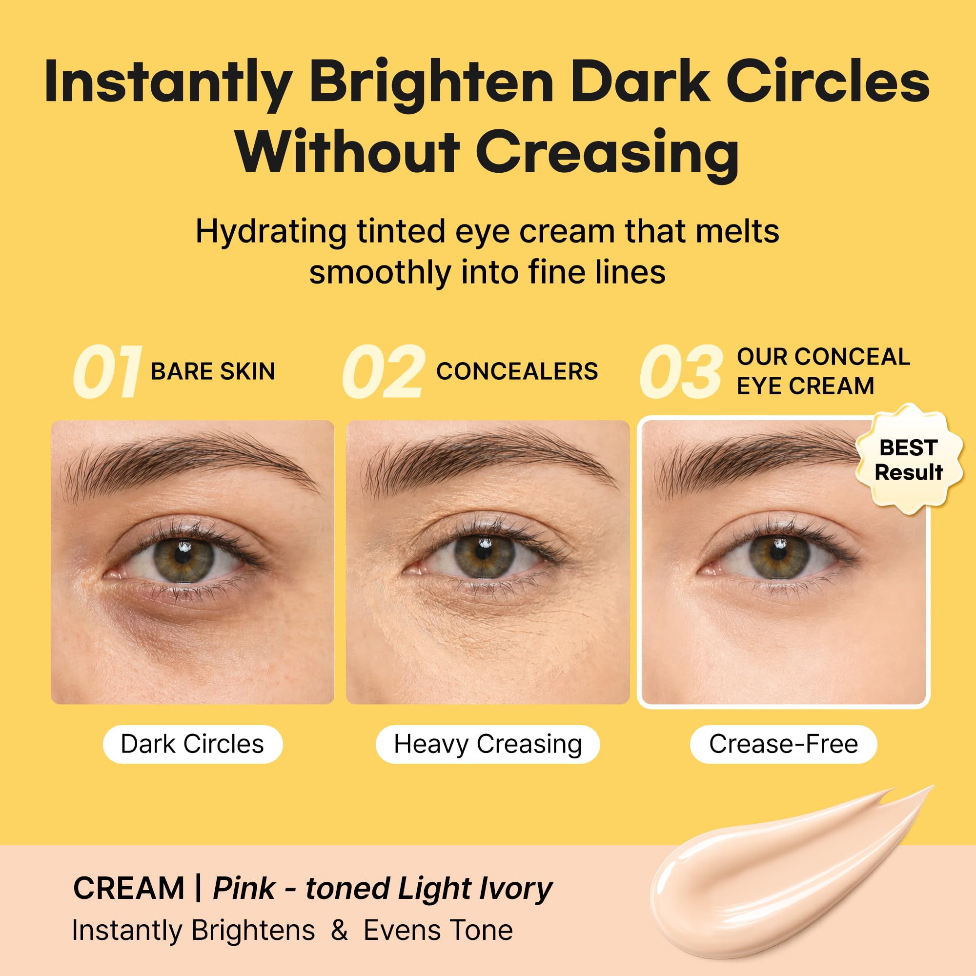 shaishaishai cream texture close-up demonstrating smooth, featherlight finish and blendability