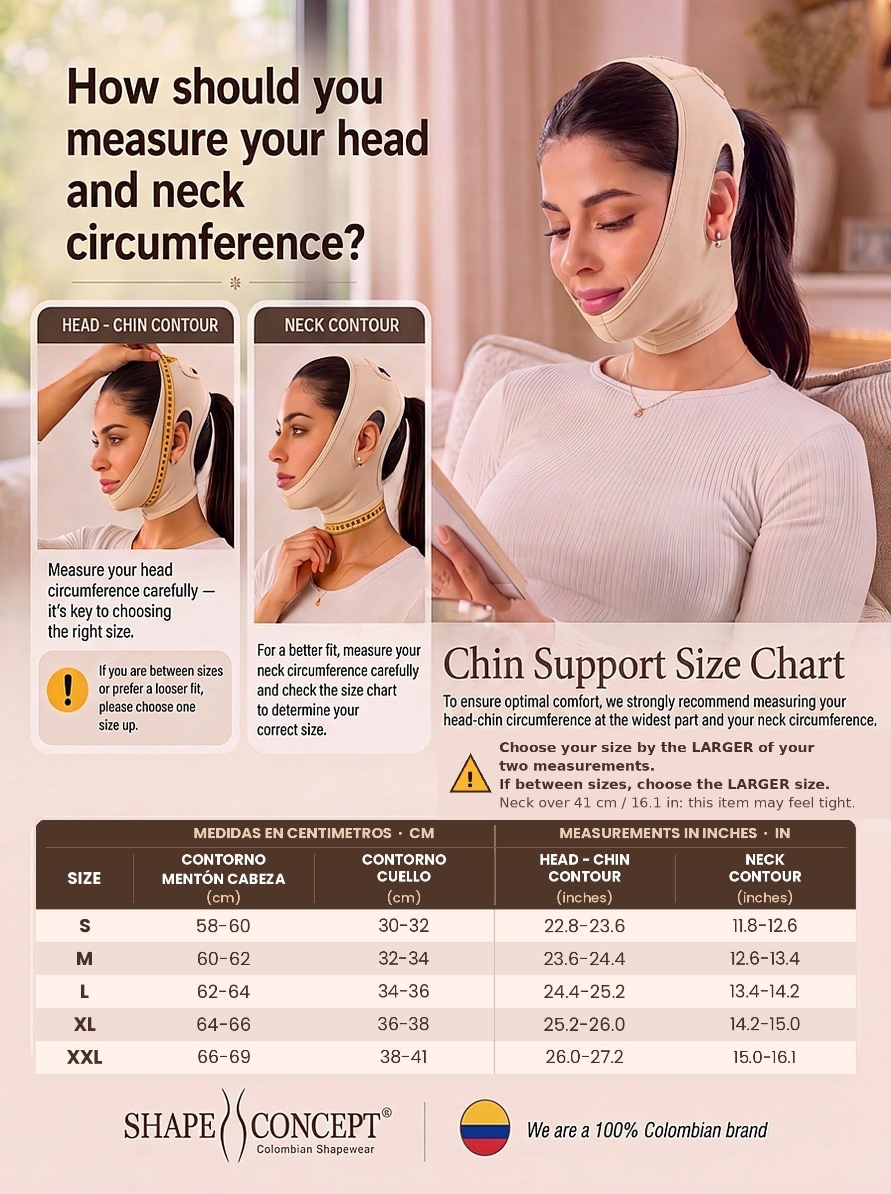 Shape Concept back closure close-up showing adjustable velcro support benefit