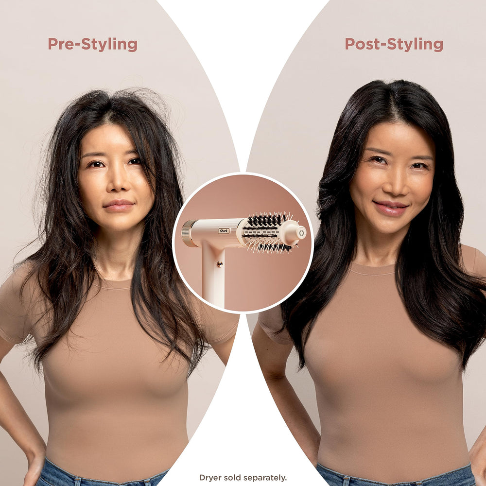 Shark Express Touchup Brush held in hand to show compact size and control