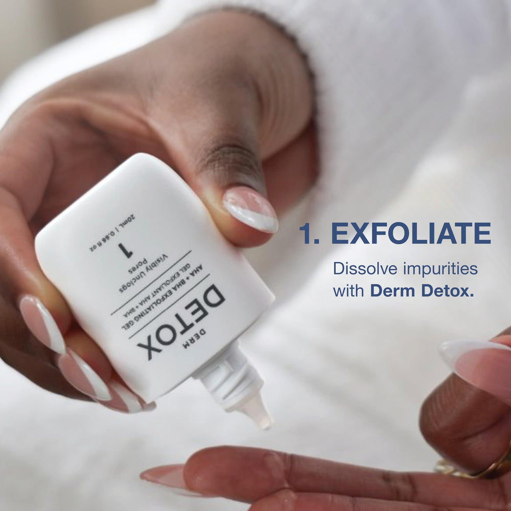 Shark FacialPro in use on cheek demonstrating safe extraction and smoother texture
