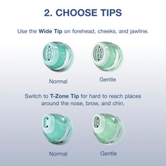 Detail of Shark T-Zone tip demonstrating targeted safe extractions for nose and chin