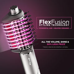 Shark FlexFusion wet-dry brush close-up showing no-snag bristles and smoother drying