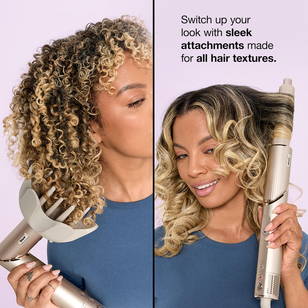 Concentrator nozzle top on Shark FlexStyle for focused airflow and precision