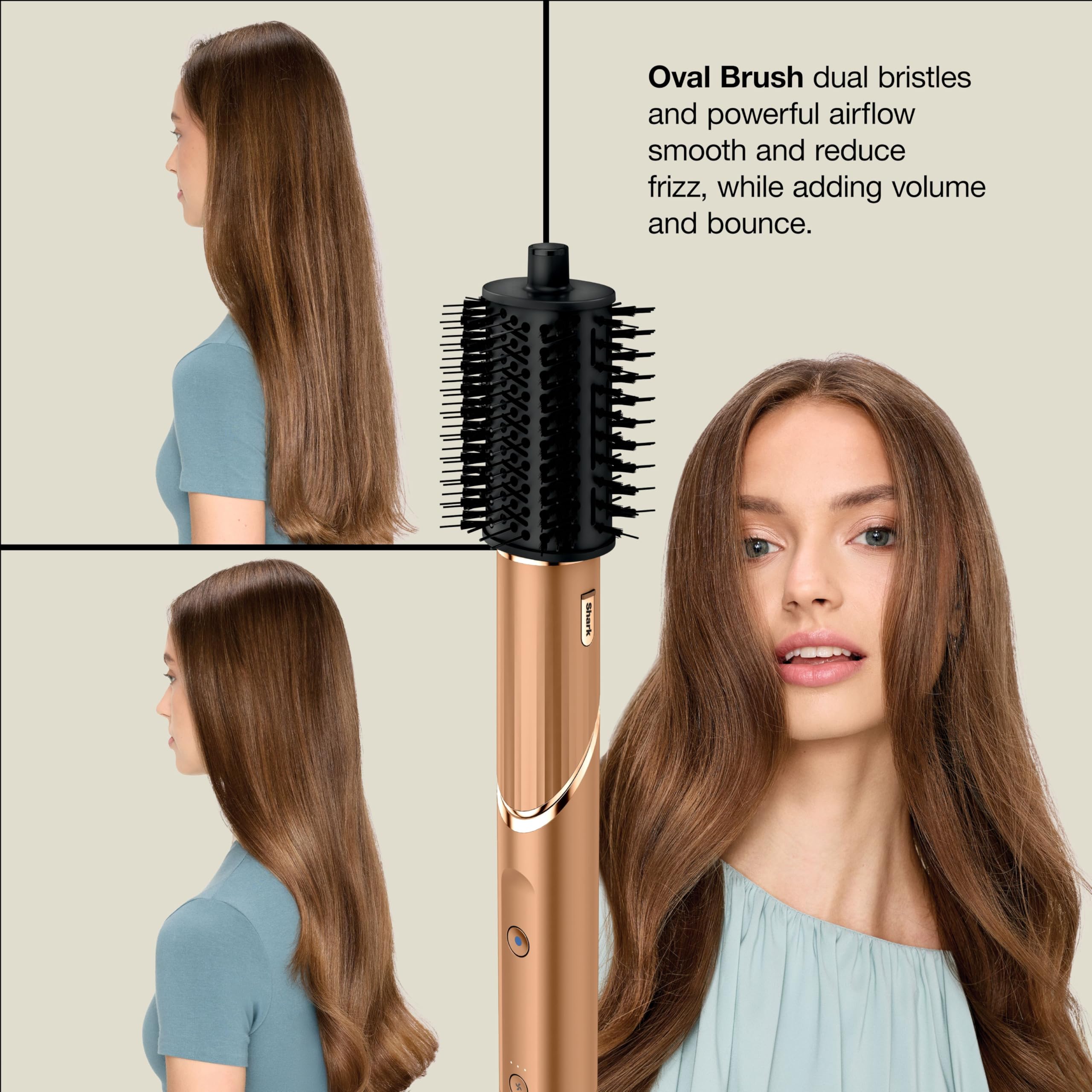 Shark FlexStyle auto-wrap curler curling hair to create defined waves with ease