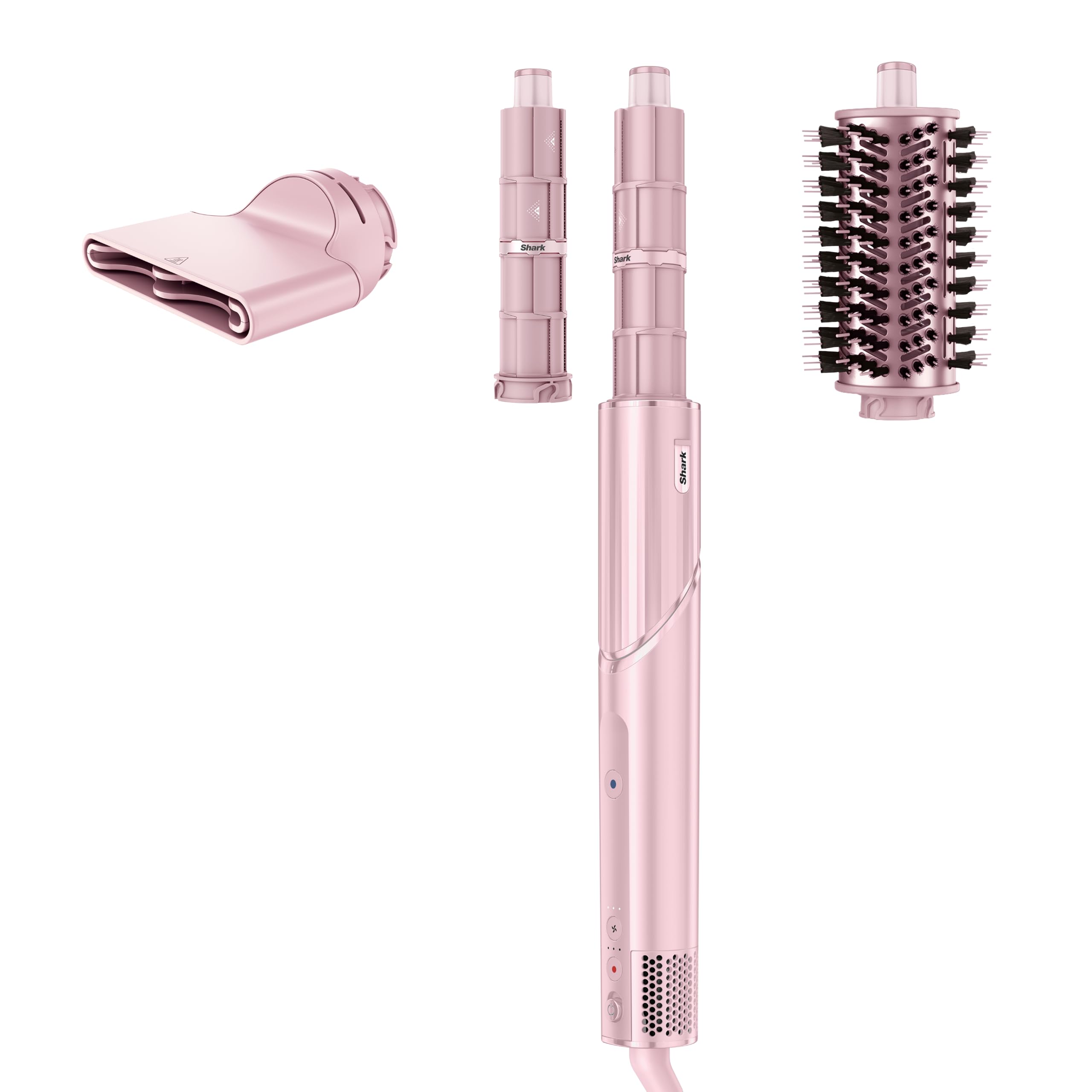 Shark FlexStyle front view showing blush dryer and controls for easy handling