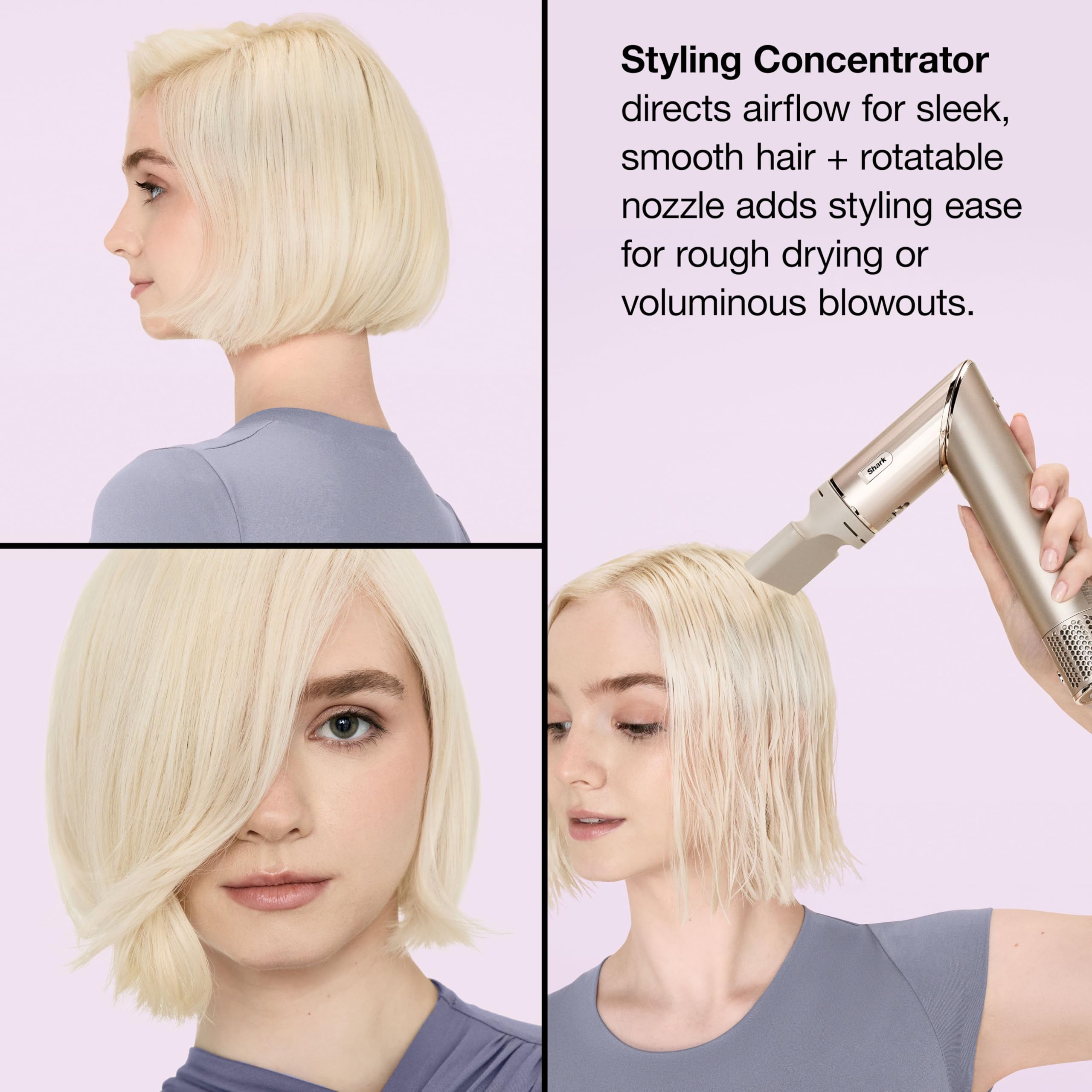 Person using Shark FlexStyle to create defined curls with reduced frizz