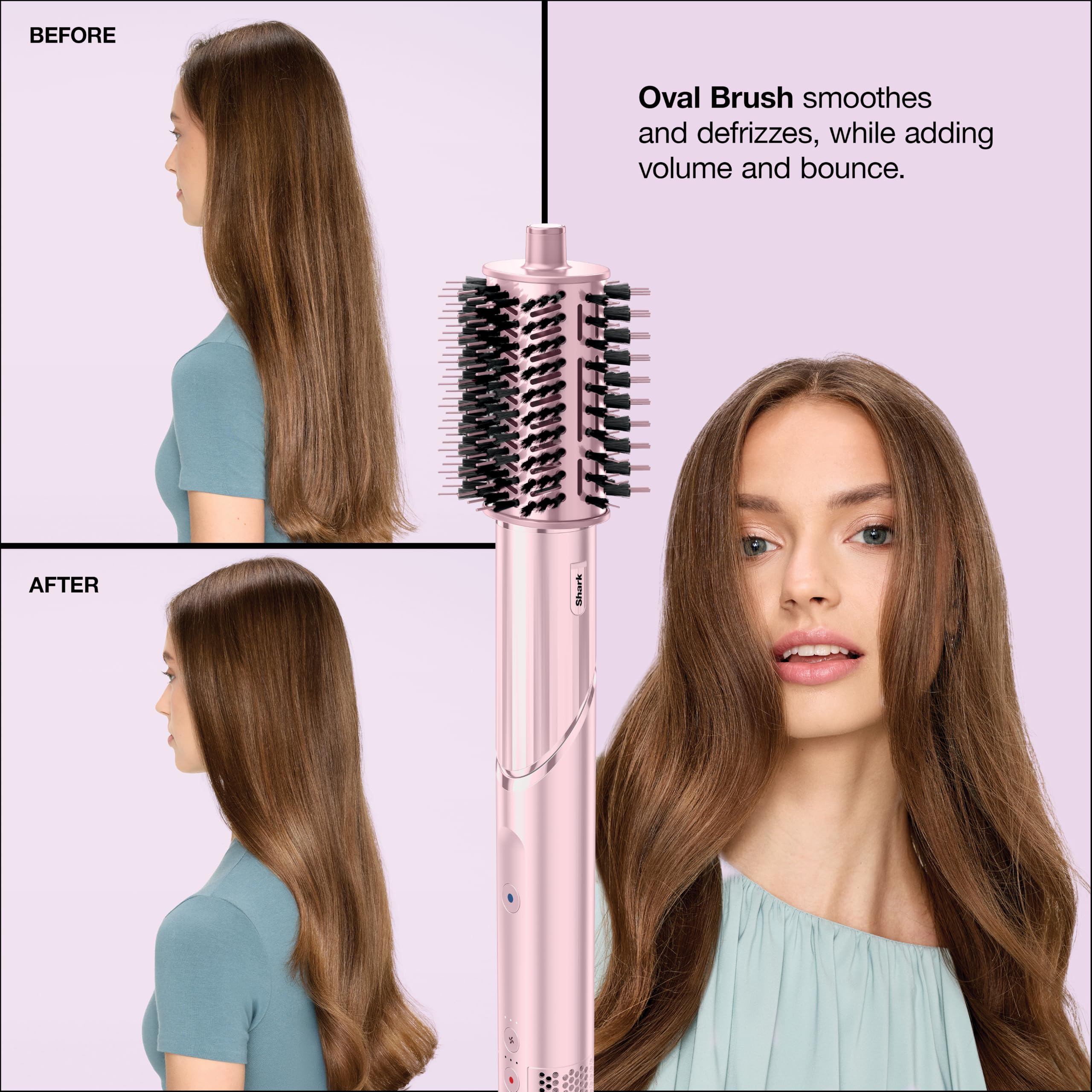 Shark FlexStyle in use styling action creating volume and curls quickly