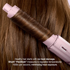 Shark FlexStyle oval brush detail with boar and nylon bristles for reduced frizz