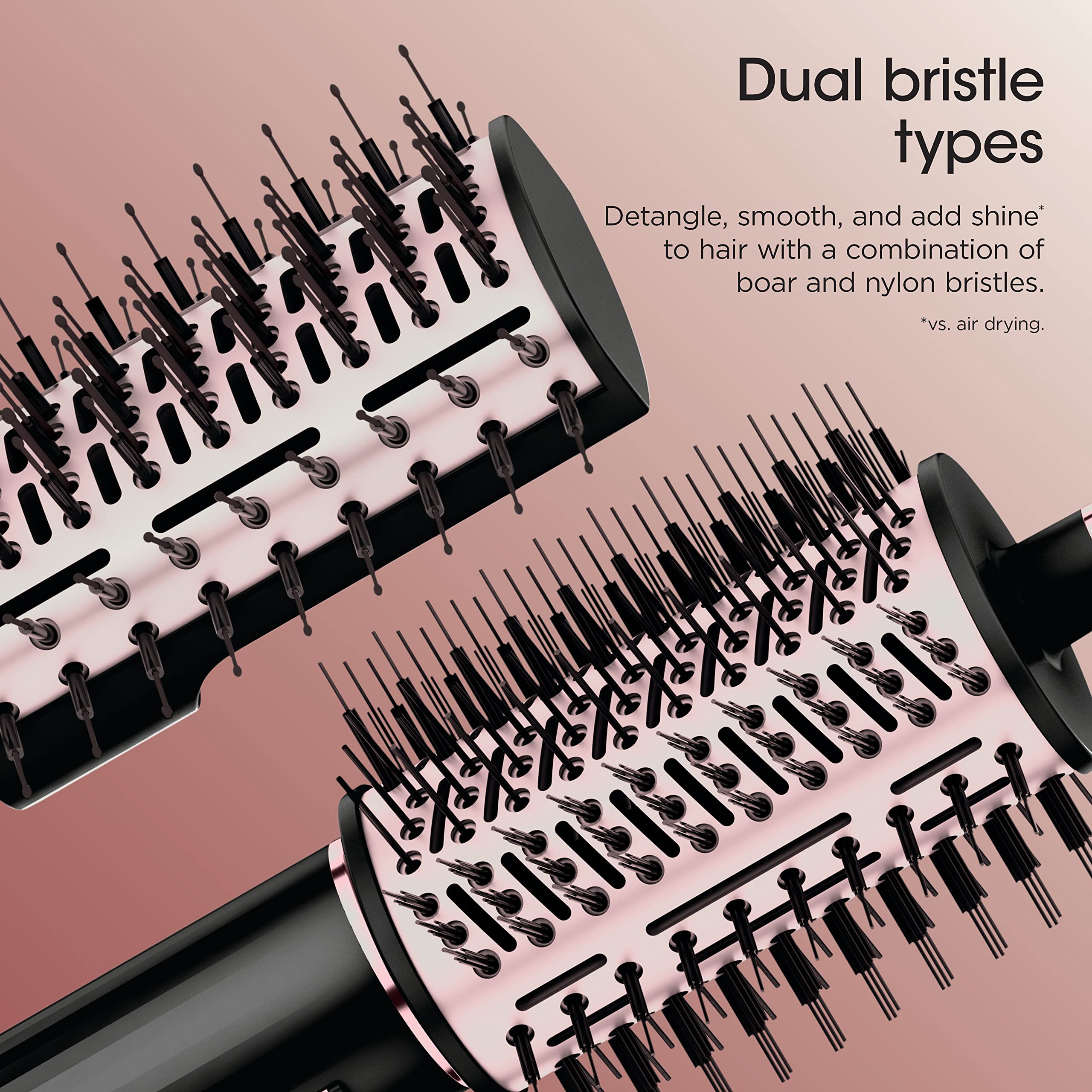 Shark FlexStyle smoothing hair on model showing sleek, frizz‑free result
