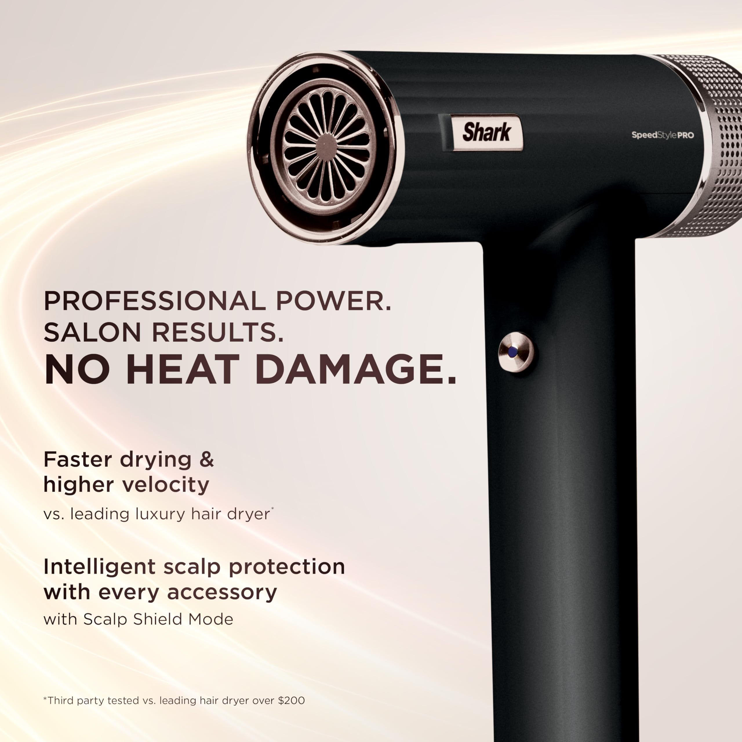 Shark SpeedStyle Pro back and handle displaying ergonomic grip and controls