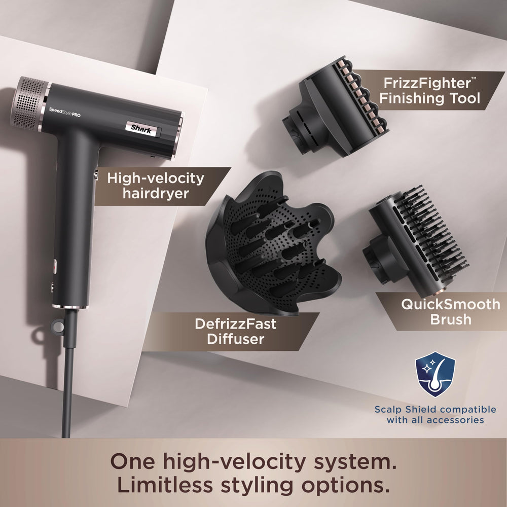 Shark SpeedStyle Pro nozzle attachment detail enabling focused styling control
