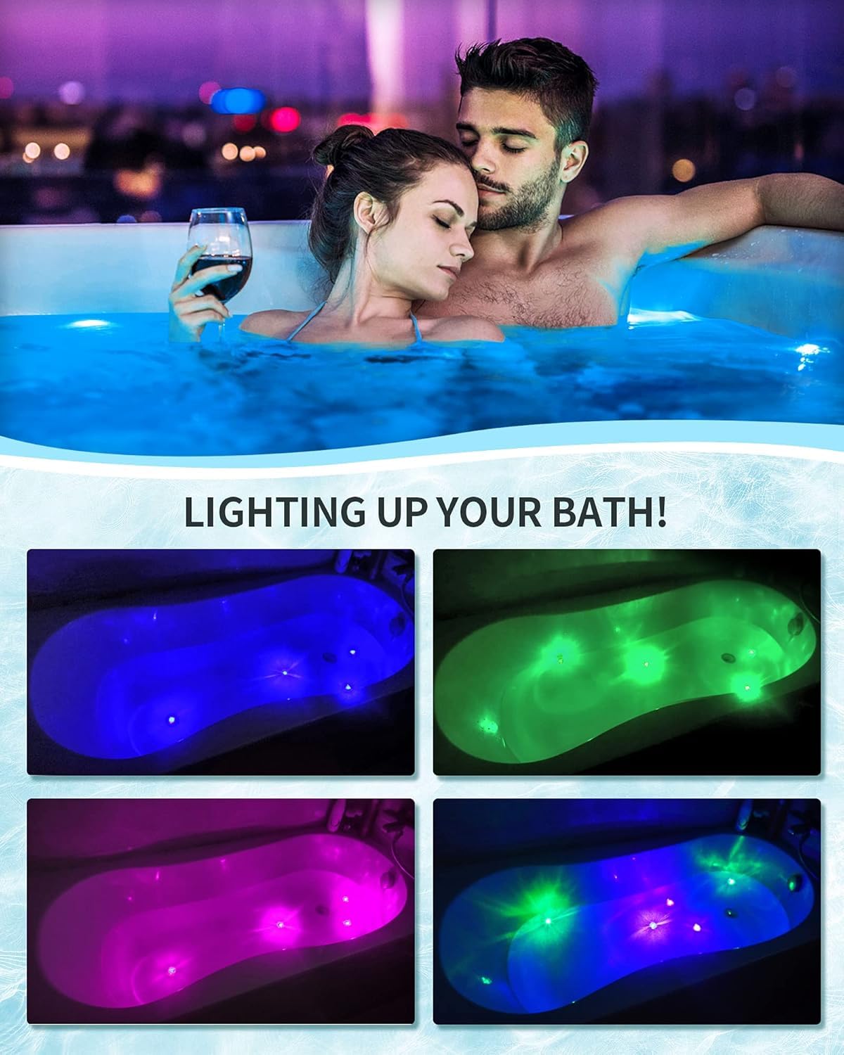 SHARLOVY LED surprise revealed after dissolving for immersive glow