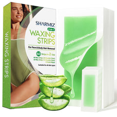 Sharmiz front packaging showing 60-piece wax strips for quick grooming