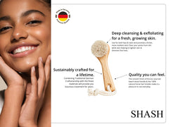SHASH beech wood handle close-up, demonstrates ergonomic secure grip