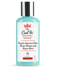 Shaveworks front packaging view showing calming aftershave gel benefits