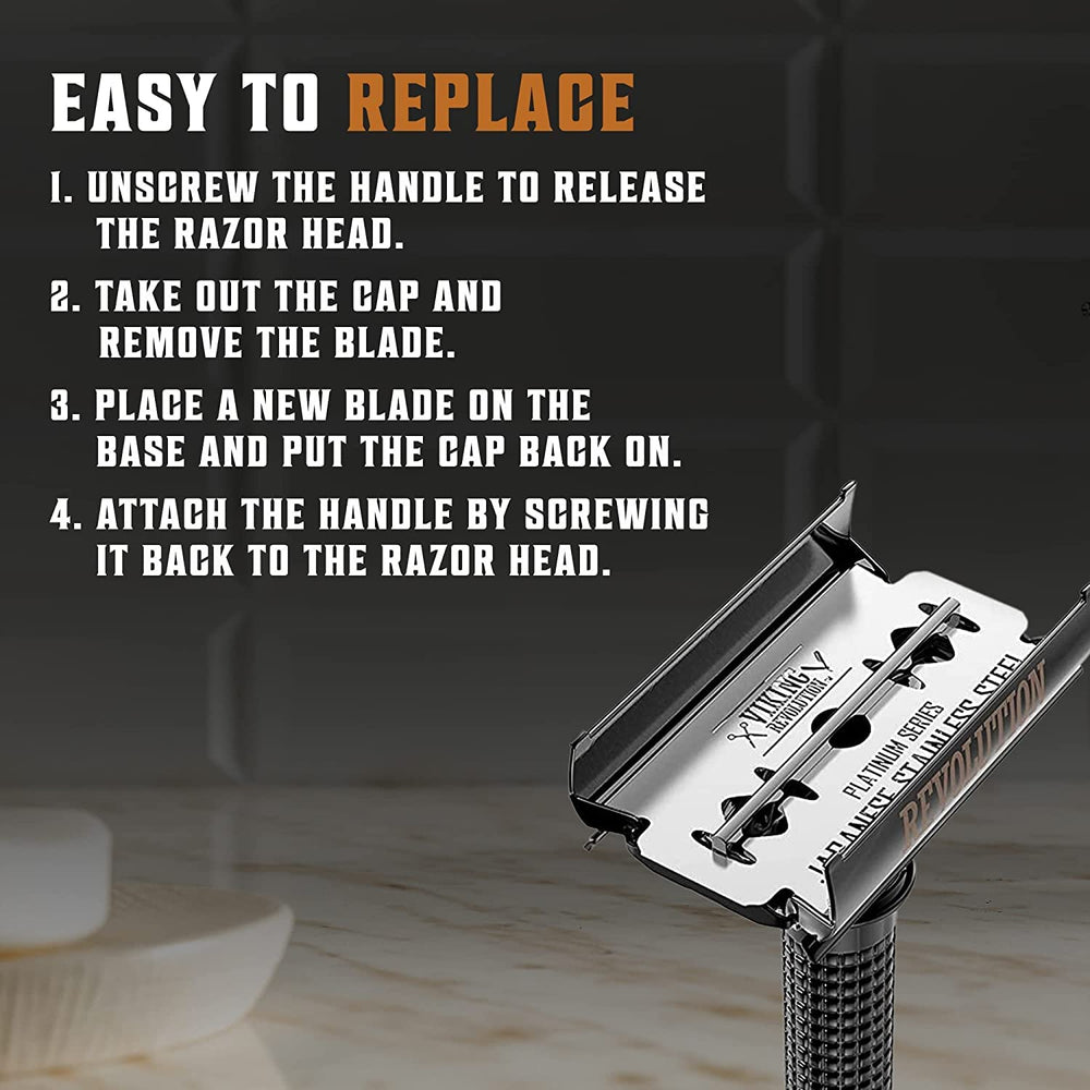 SHAVING REVOLUTION size comparison in hand demonstrates balance and scale