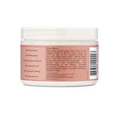Shea Moisture label close-up highlighting ingredients and clean-beauty claims