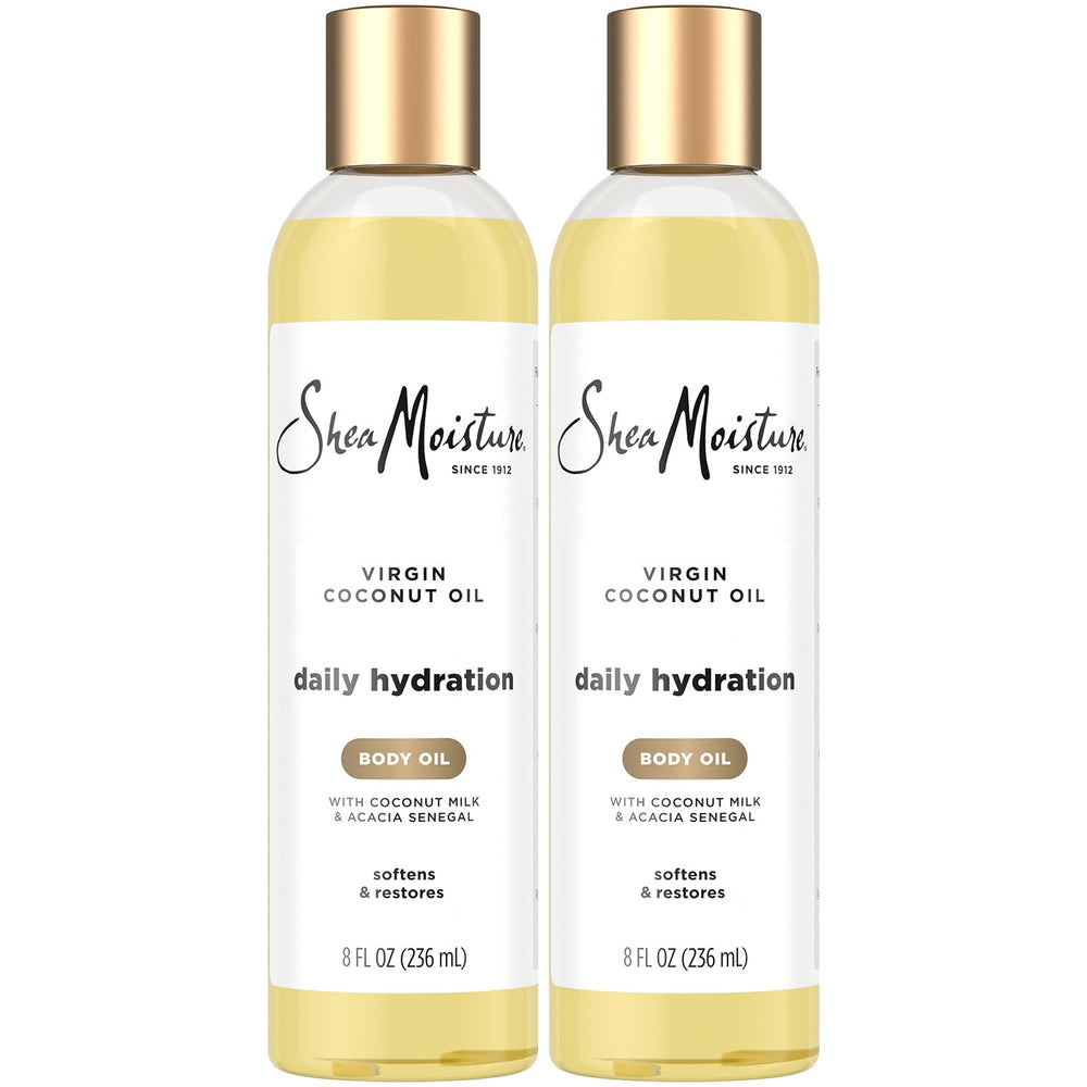 Shea Moisture front packaging showing two 8 oz bottles and product branding for quick identification and value