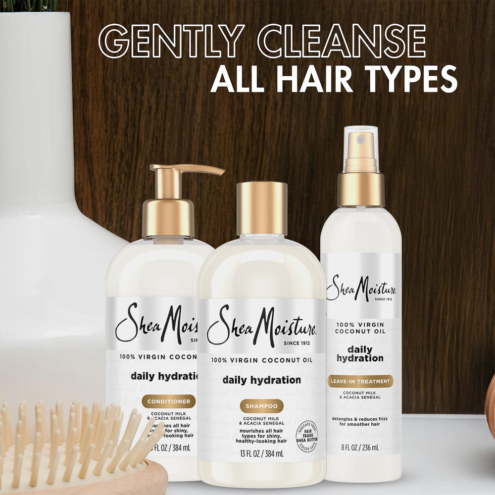 SheaMoisture leave-in treatment squeeze showing lightweight consistency