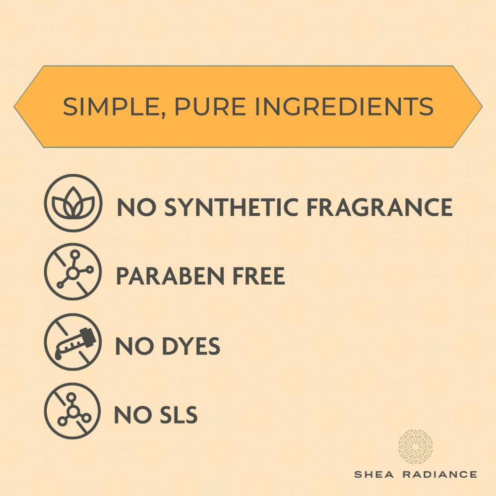 Shea Radiance bedtime application on legs to lock in overnight moisture