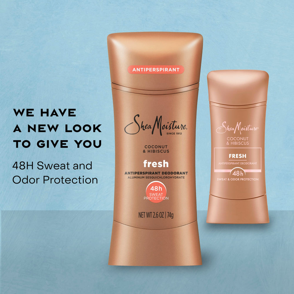 SheaMoisture stick being applied in hand showing easy application