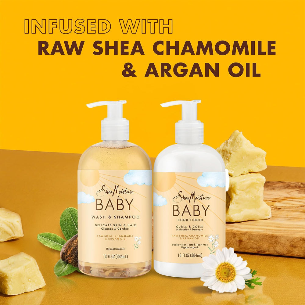 SheaMoisture conditioner bottle label detail highlighting moisturizing ingredients