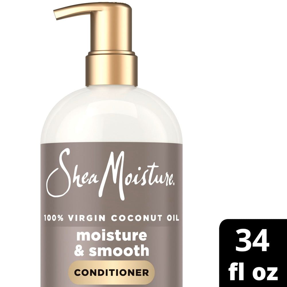 SheaMoisture creamy conditioner texture close-up highlighting rich slip and detangling benefit